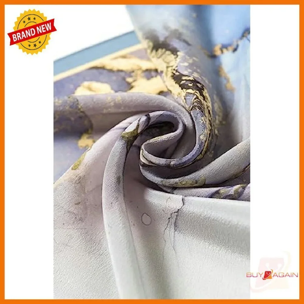 100% Mulberry Silk Scarf 55x14 Inches Long Rectangular Hair Towel Gift